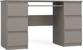 Kuba számítógépasztal, 130x76x51 cm, agyag színű