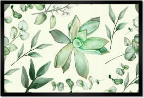 Poszter keretben 60x40 Succulent Gardens virág