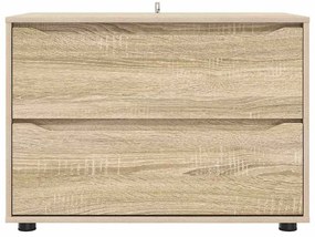 vidaXL Tárolószekrény Sonoma tölgy 80 x 48 x 57 cm Faanyag