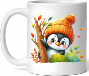 Bögre Édes Pingvin Őszi Hangulat Kerámia Doboz 330ml