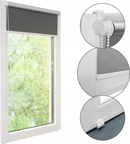 Beltéri ablakredőny Összecsukható sötétítő100% Hőszigetelő 113x150