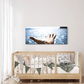 Nyitott tenyerek képe (120x50 cm)