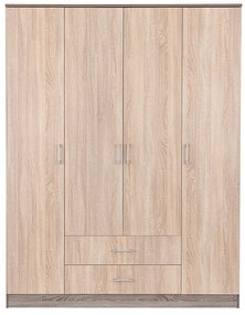 Miami gardróbszekrény 160x205 cm sonoma tölgy-yorki tölgy