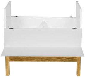 Grande fehér-natúr színű bortartó szekrény 75x70 cm - Woodman