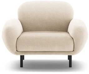 Bézs buklé fotel Poppy – Micadoni