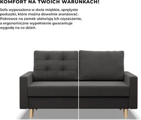 Etna kanapé, szövet anyag, hab töltet, szürke