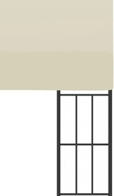 krémszínű falra szerelhető szövetpavilon 3 x 6 m