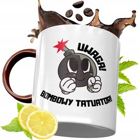 Bordó Bögre Tetováló Születésnapra Ajándék fényképes nyomtatással