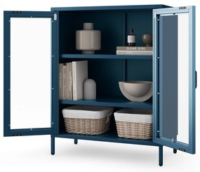 Vitrin GINA, 800 x 1015 x 400 mm, Modern: sötétkék