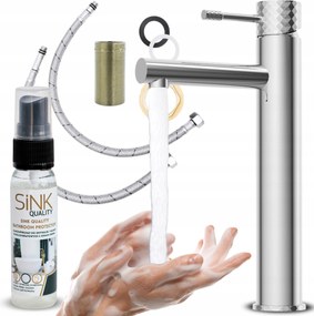 Fürdőszobai álló mosdó csaptelep magas Króm Impregnált