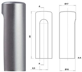 Otlav pánttakaró 3D 16 Alu (F1) ALU