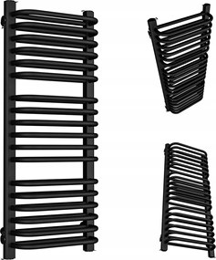 Fürdőszobai Radiátor Függőleges Double 720/300 Matt Fekete