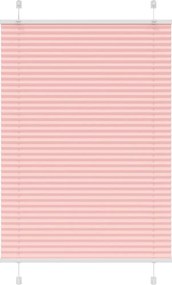 vidaXL pliszírozott redőny rózsaszín 85x100 cm szövetszélesség 84,4 cm