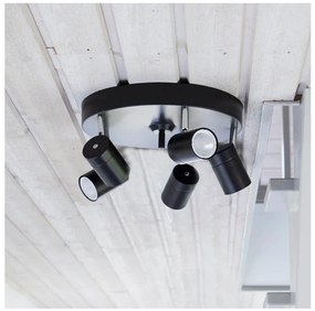 ByRydens 4200730-5002 - Spotlámpa CORRECT 5xGU10/7W/230V fekete