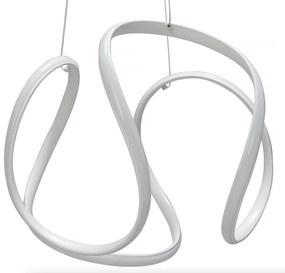 Elegáns, modern LED mennyezeti lámpa távirányítóval fehér