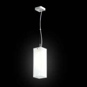 RENDL LUCIA 30x10 függőlámpa szaténüveg/króm 230V LED E27 15W