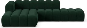 Sötétzöld sarokkanapé (bal oldali) Lupine – Micadoni Home