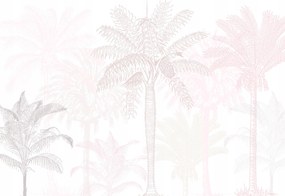 Fotótapéta 3D hatás Levelek pálma virágok 368 x 254