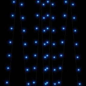 2 db 2x200 LED-es kék bel-/kültéri napelemes fényfüzér