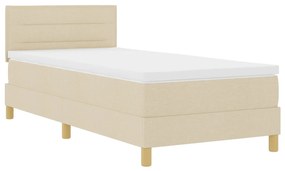 Box Spring Ágy Matraccal &amp; LED Krém 100x200 cm Szövet