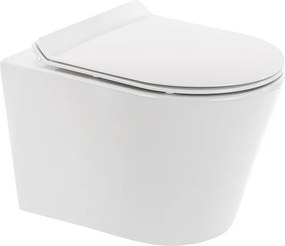 Ride fali, rimless WC soft close ülőkével