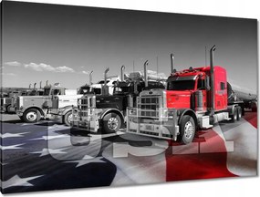 Festmények 120x80 Amerikai teherautók