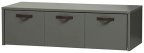 Zöldes szürke borovi fenyő gyerek szekrény 120x36 cm Stage – vtwonen