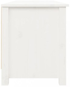 fehér tömör fenyőfa cipőtároló pad 110 x 38 x 45,5 cm