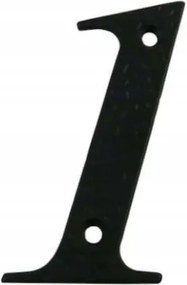 Számjegy 1 Házszám épület kapu Acél Fekete 10cm