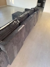 AKCIÓ sötétszürke U alakú ülőgarnitúra SMART COSARO 295x140 cm II. osztályú