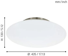 Eglo 97811 - LED RGB fényerőszabályozható mennyezeti lámpa FRATTINA-C LED/27W/230V