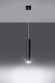 SOLLUX SL-0327 LAGOS Hengeres Függesztett Lámpa Fekete GU10 IP20