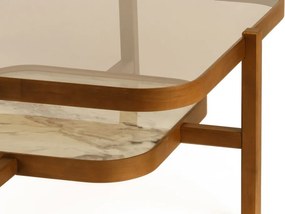 Olimpus 90 - Walnut, White Marble