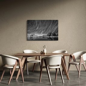 Fekete-fehér kép egy csillagos ég (90x60 cm)