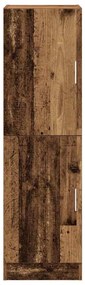 antik fa színű szerelt fa konyhaszekrény 38 x 41,5 x 131,5 cm