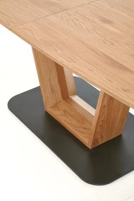 Blacky bővíthető étkezőasztal – arany tölgy / fekete 160-220 cm