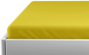 Jersey gyerek lepedő 60x120 cm sárga