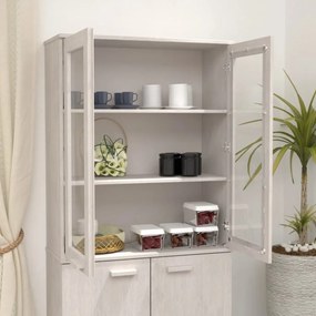 HAMAR fehér tömör fenyőfa felső szekrény 85 x 35 x 100 cm