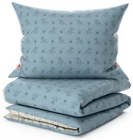 Krepp ágyneműhuzat gyerekágyhoz Renforcé FOXIVA szürke Ágyneműhuzat mérete: 45 x 65 cm | 90 x 140 cm