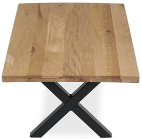 Dohányzóasztal 110x70cm, tömörfa, tölgyfa, KS-F110X DUB