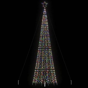 színes LED karácsonyfa tüskékkel 1534 LED 500 cm
