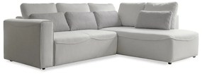 Krémszínű kinyitható sarokkanapé (variálható) Homely Tommy – Miuform