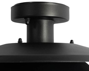 Design kültéri mennyezeti lámpa fekete IP44 - Morty