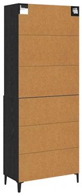 Széf Musta tammi 69.5 x 32.5 x 180 cm Faanyag