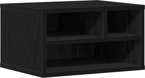 vidaXL Nyomtatóállvány Fekete tölgy 40 x 32 x 22,5 cm Faanyag