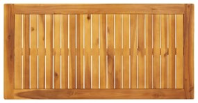 tömör akácfa kerti étkezőasztal 110 x 55 x 75 cm