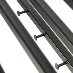 Fekete fém fali fogas polccal Marco – Spinder Design