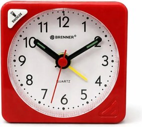 Kvarc Ébresztőóra Brenner Re 03 Piros Kockás Snooze Alvó