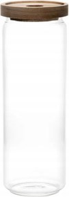 1300ml-es üvegedény fa fedéllel konyhai befőttesüveg magas