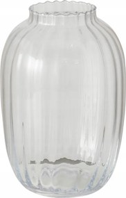 Üveg Váza Átlátszó Elegáns Dekoratív Magas Triál 28X18 CM